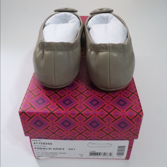Tory Burch Minnie Travel Logo Ballet Flat - Picture 3 of 8